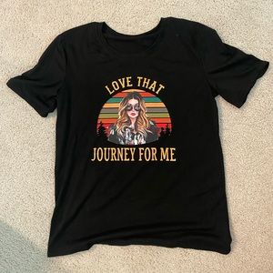 Schitt’s Creek “Love That Journey For Me” Black Graphic Tee